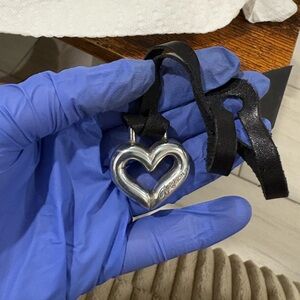 Silver Heart Brighton Pendant hangtag